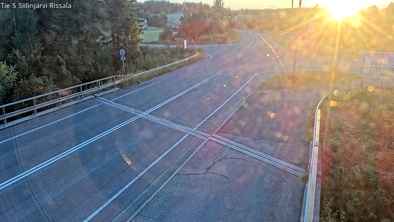 Weather Camera Image Road 5 Siilinjärvi, Rissala, Siilinjärvi, Pohjois-Savo