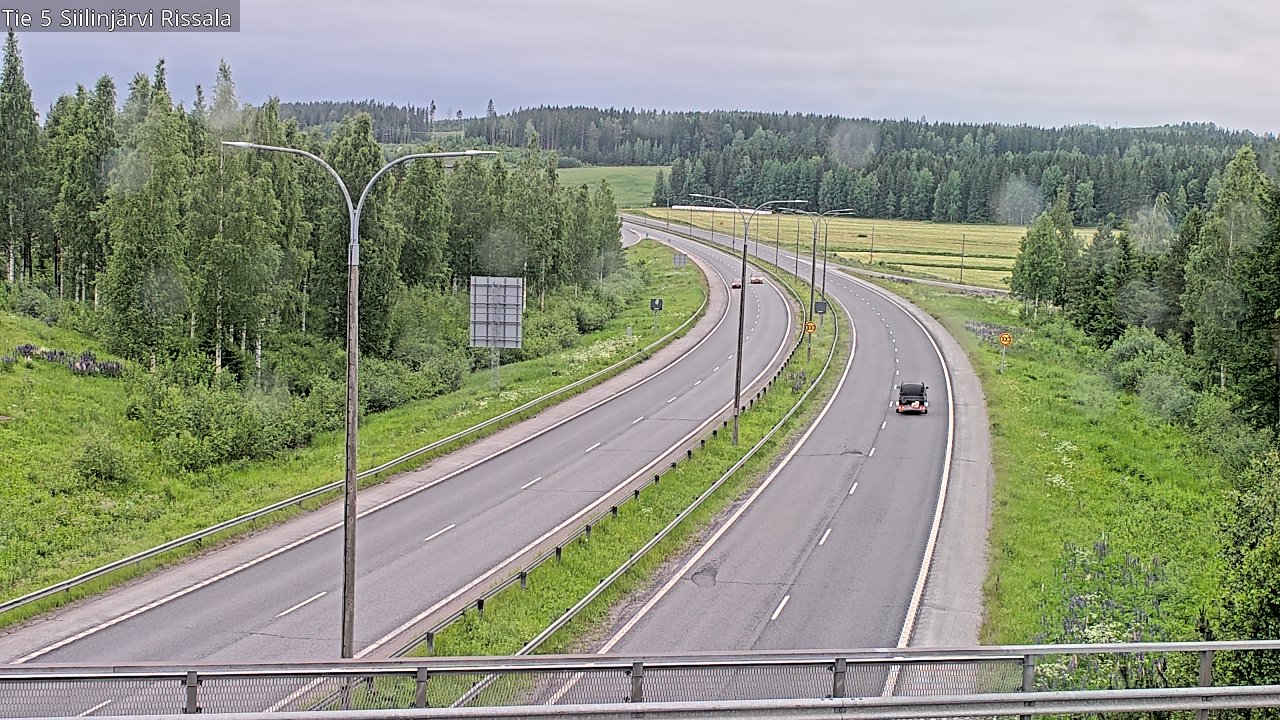Weather Camera Image Road 5 Siilinjärvi, Rissala, Siilinjärvi, Pohjois-Savo