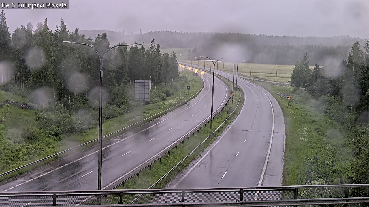 Weather Camera Image Road 5 Siilinjärvi, Rissala, Siilinjärvi, Pohjois-Savo
