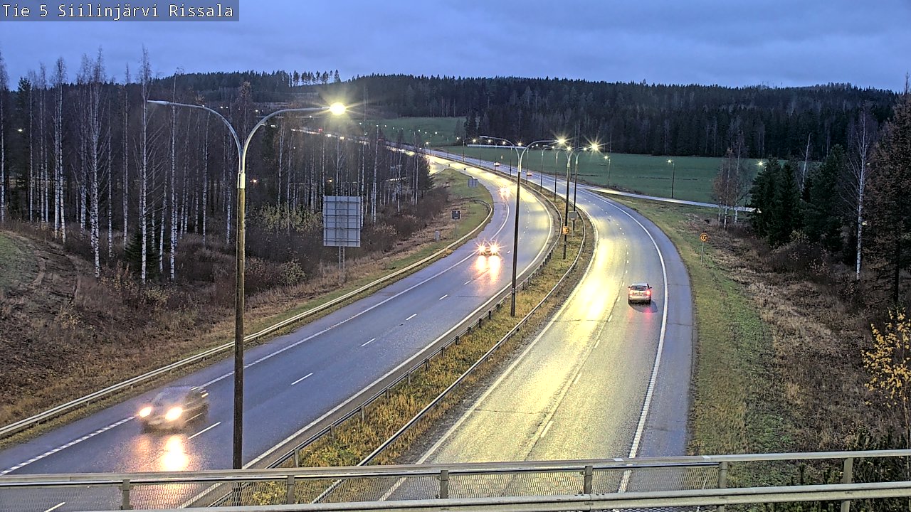 Weather Camera Image Väg 5 Siilinjärvi, Rissala, Siilinjärvi, Pohjois-Savo