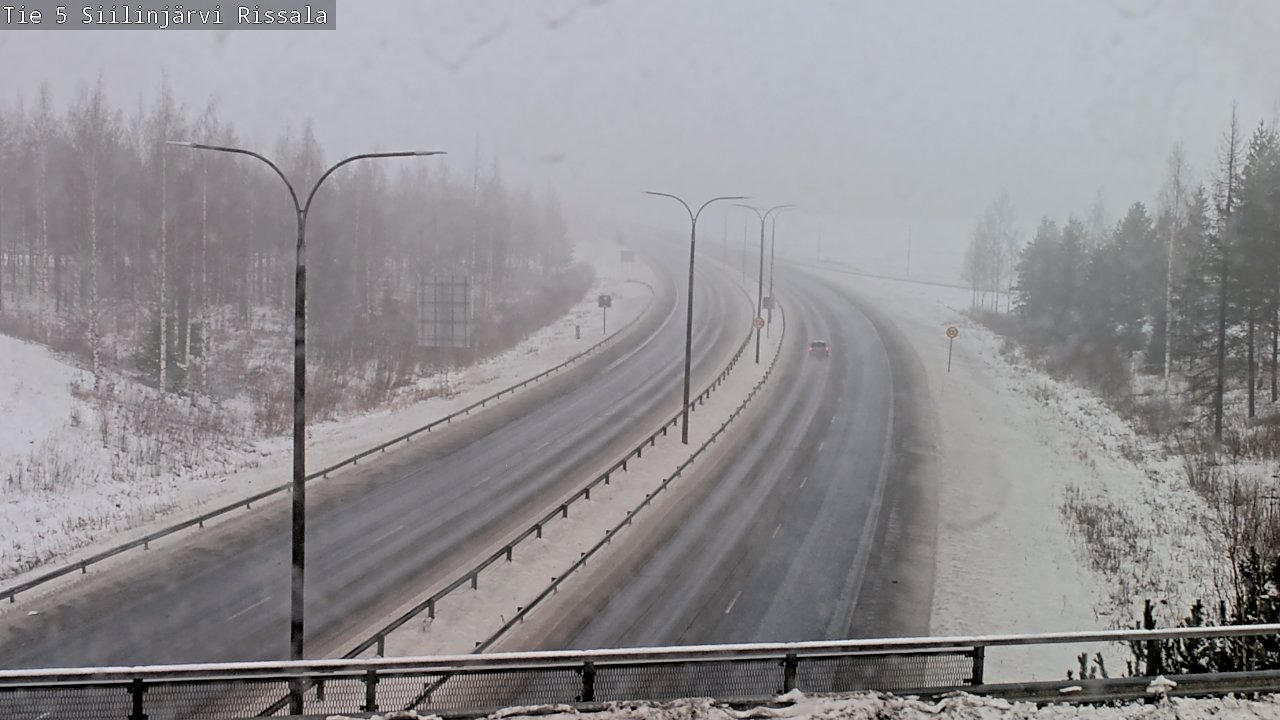 Weather Camera Image Road 5 Siilinjärvi, Rissala, Siilinjärvi, Pohjois-Savo