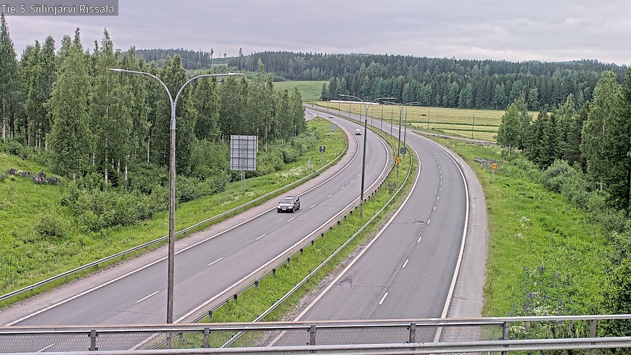 Weather Camera Image Road 5 Siilinjärvi, Rissala, Siilinjärvi, Pohjois-Savo