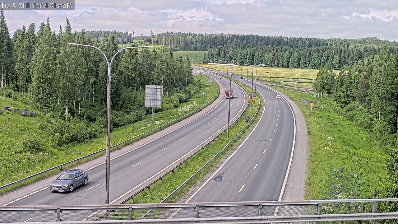 Weather Camera Image Road 5 Siilinjärvi, Rissala, Siilinjärvi, Pohjois-Savo
