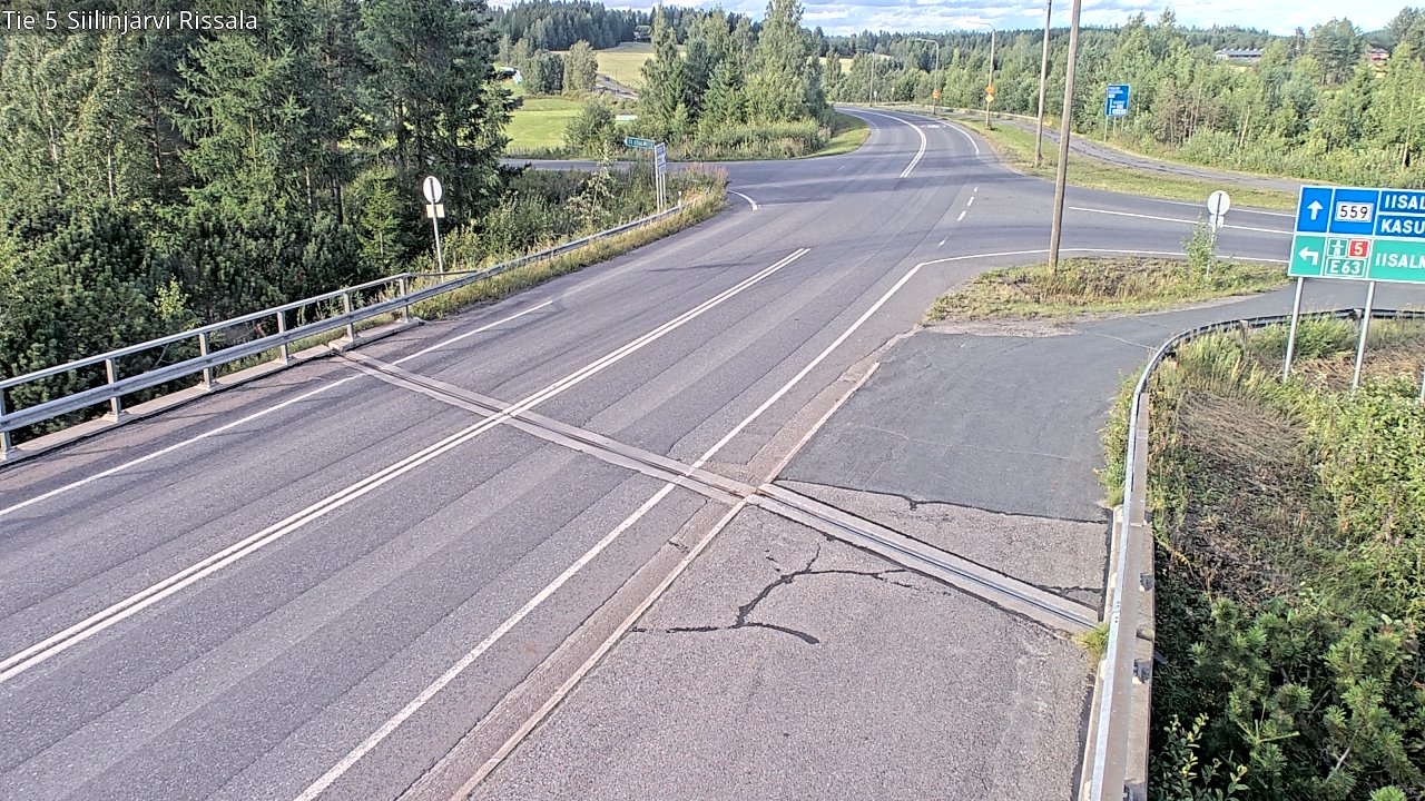 Weather Camera Image Road 5 Siilinjärvi, Rissala, Siilinjärvi, Pohjois-Savo