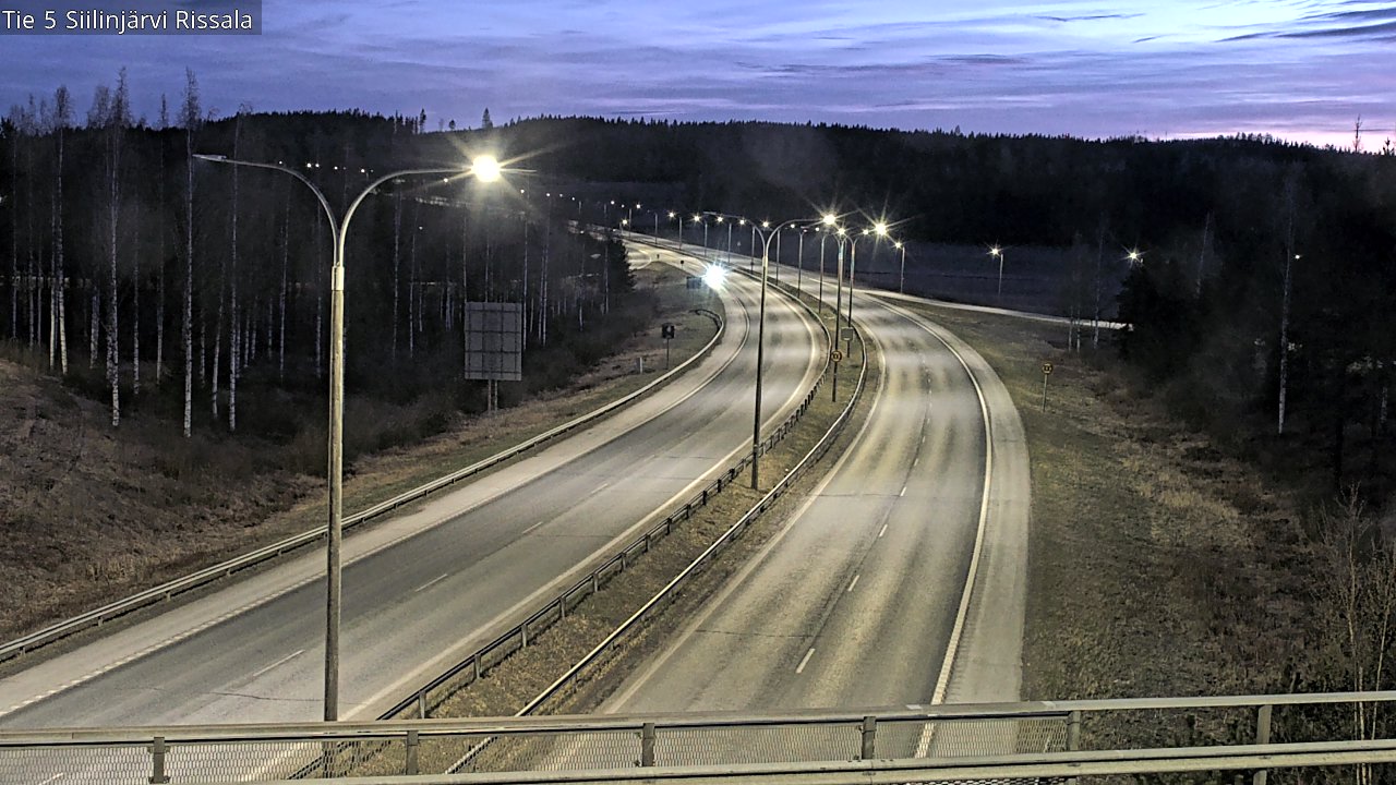 Weather Camera Image Road 5 Siilinjärvi, Rissala, Siilinjärvi, Pohjois-Savo