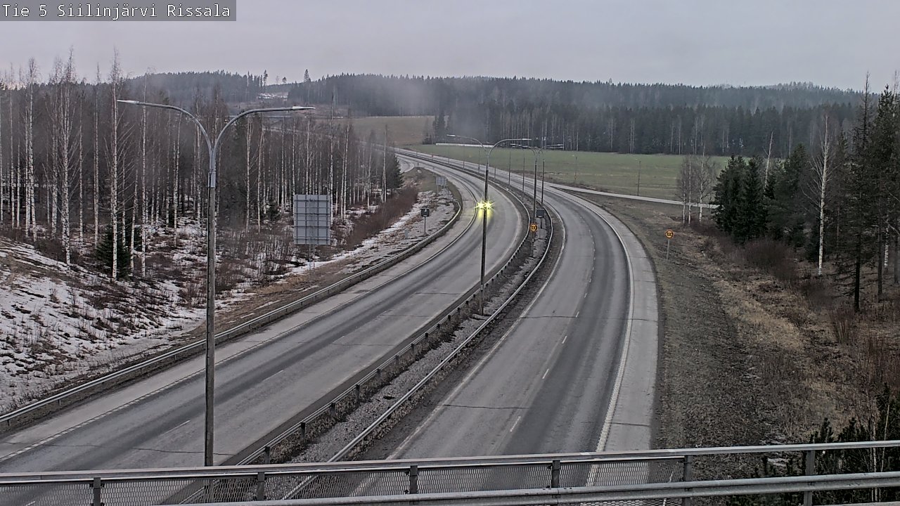 Weather Camera Image Road 5 Siilinjärvi, Rissala, Siilinjärvi, Pohjois-Savo