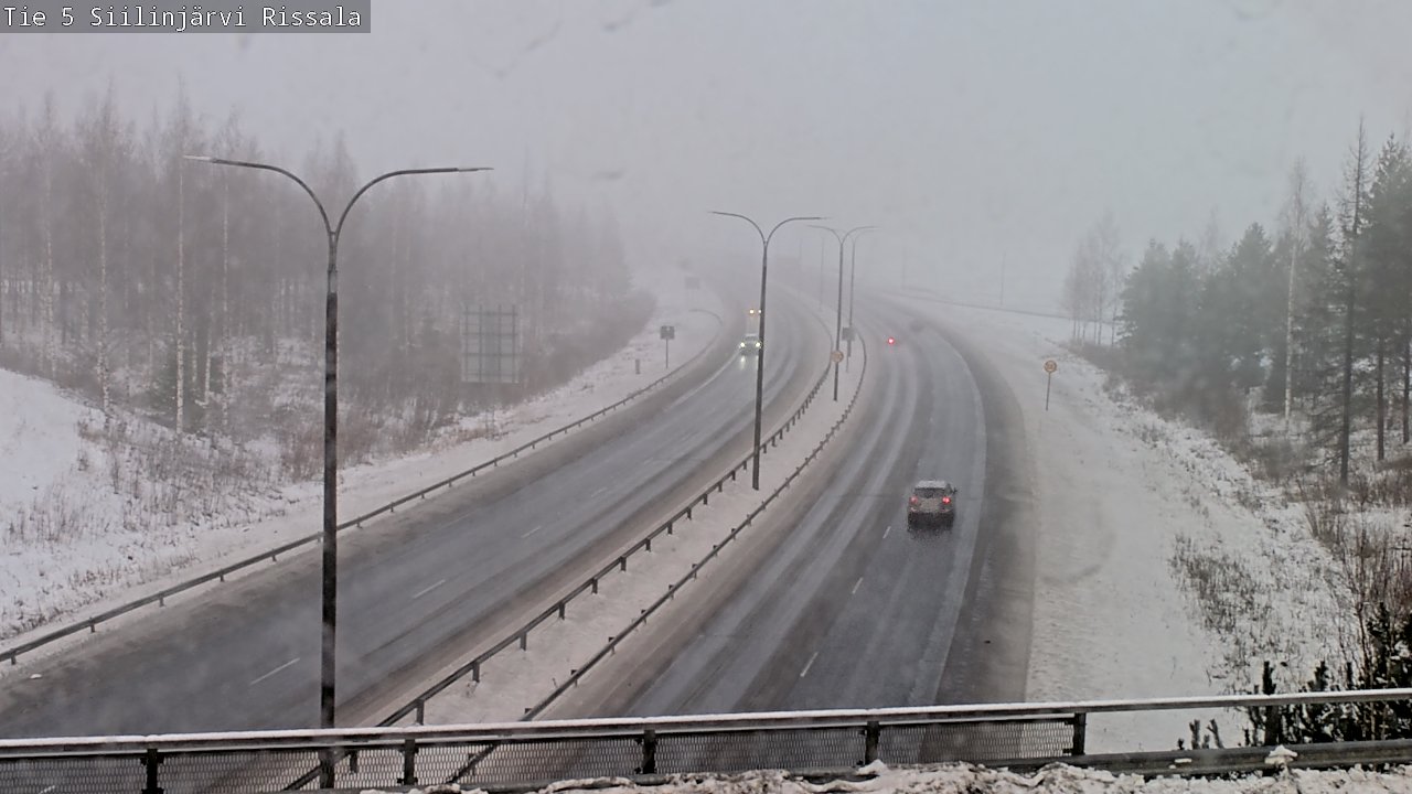 Weather Camera Image Road 5 Siilinjärvi, Rissala, Siilinjärvi, Pohjois-Savo