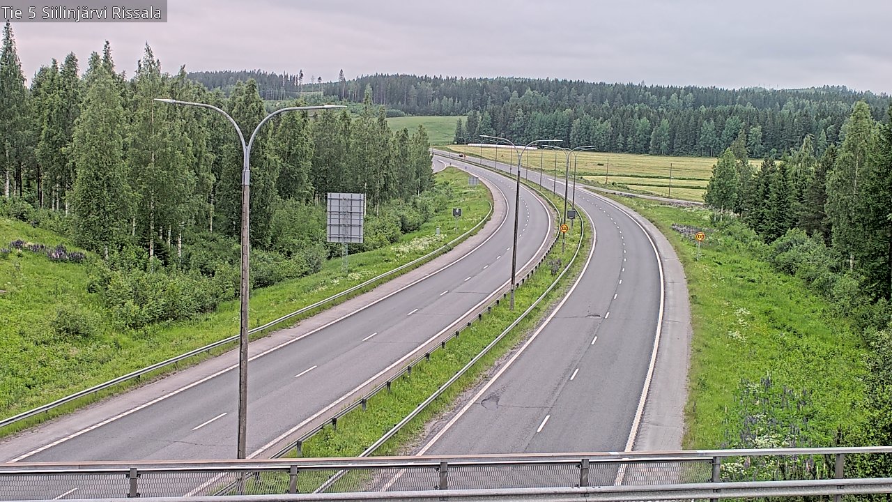 Weather Camera Image Road 5 Siilinjärvi, Rissala, Siilinjärvi, Pohjois-Savo