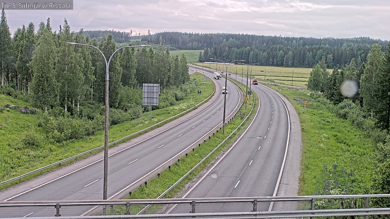 Weather Camera Image Road 5 Siilinjärvi, Rissala, Siilinjärvi, Pohjois-Savo