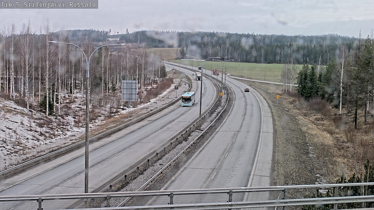 Weather Camera Image Road 5 Siilinjärvi, Rissala, Siilinjärvi, Pohjois-Savo