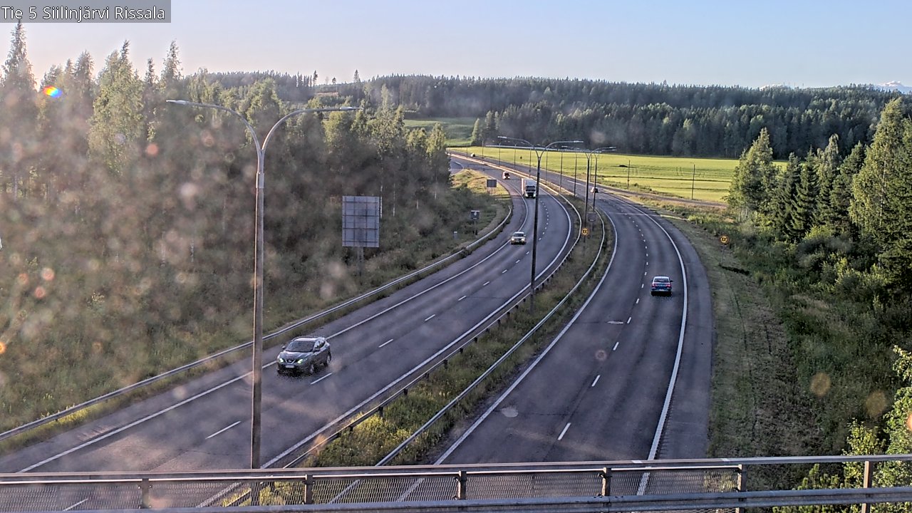 Weather Camera Image Road 5 Siilinjärvi, Rissala, Siilinjärvi, Pohjois-Savo