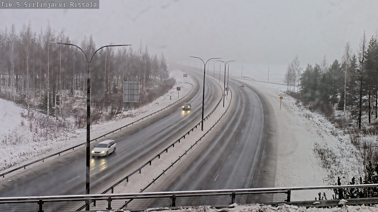 Weather Camera Image Road 5 Siilinjärvi, Rissala, Siilinjärvi, Pohjois-Savo