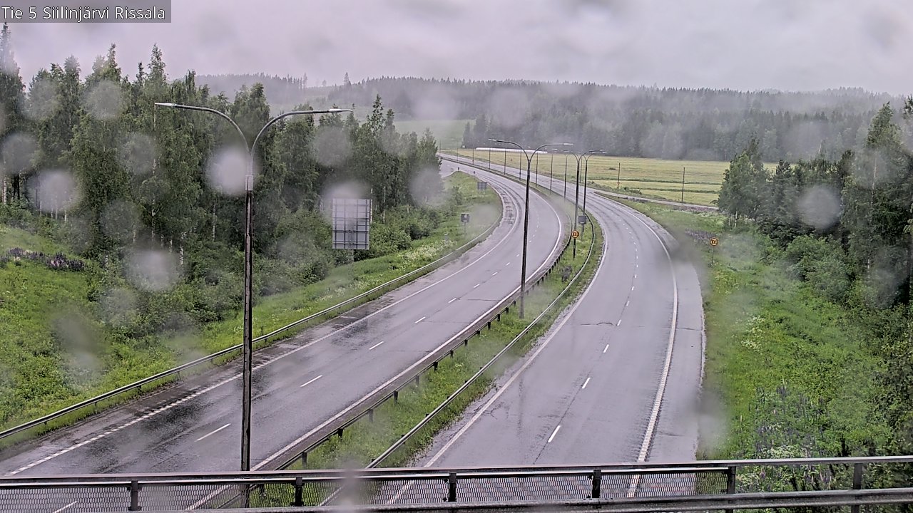 Weather Camera Image Road 5 Siilinjärvi, Rissala, Siilinjärvi, Pohjois-Savo