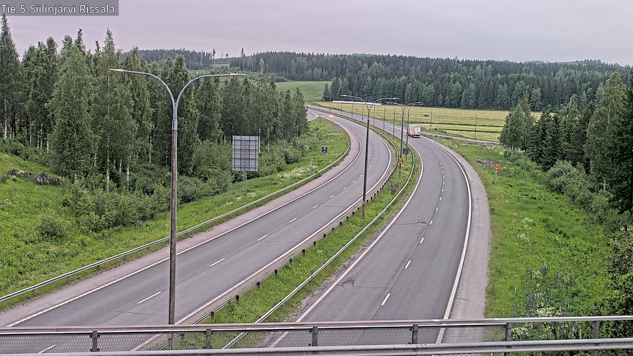 Weather Camera Image Road 5 Siilinjärvi, Rissala, Siilinjärvi, Pohjois-Savo