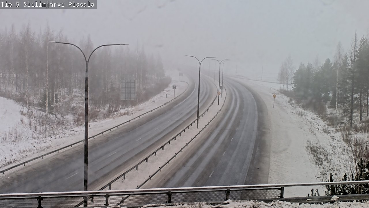 Weather Camera Image Road 5 Siilinjärvi, Rissala, Siilinjärvi, Pohjois-Savo