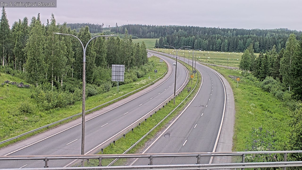 Weather Camera Image Road 5 Siilinjärvi, Rissala, Siilinjärvi, Pohjois-Savo