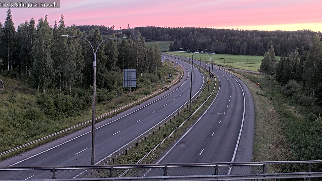 Weather Camera Image Road 5 Siilinjärvi, Rissala, Siilinjärvi, Pohjois-Savo