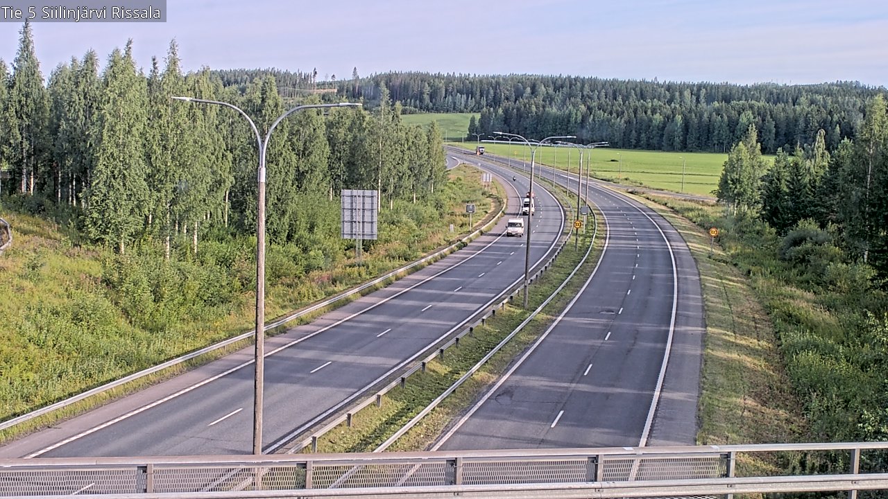 Weather Camera Image Road 5 Siilinjärvi, Rissala, Siilinjärvi, Pohjois-Savo