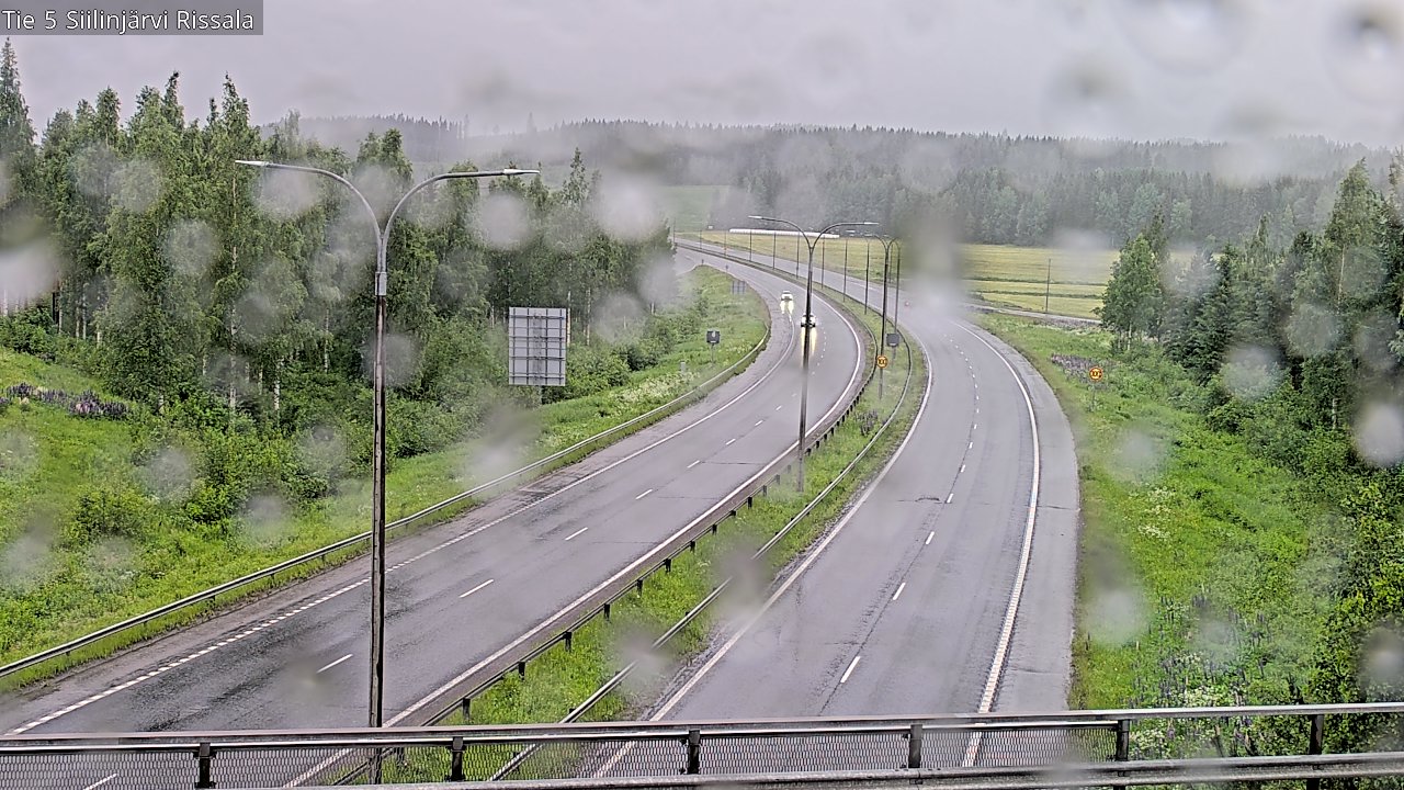 Weather Camera Image Road 5 Siilinjärvi, Rissala, Siilinjärvi, Pohjois-Savo