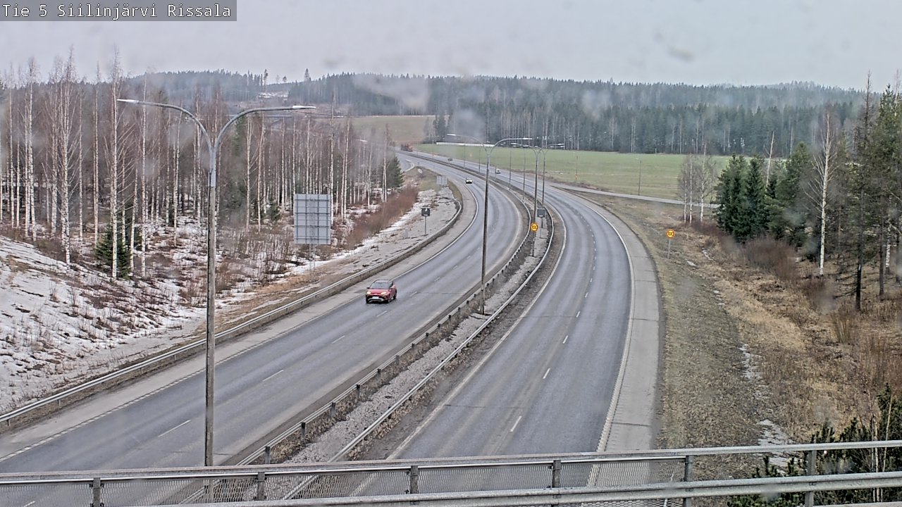 Weather Camera Image Road 5 Siilinjärvi, Rissala, Siilinjärvi, Pohjois-Savo