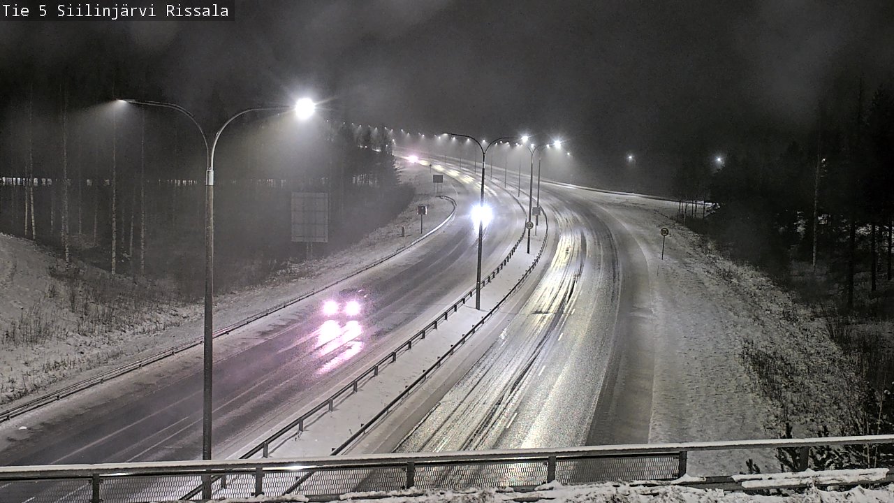Weather Camera Image Road 5 Siilinjärvi, Rissala, Siilinjärvi, Pohjois-Savo