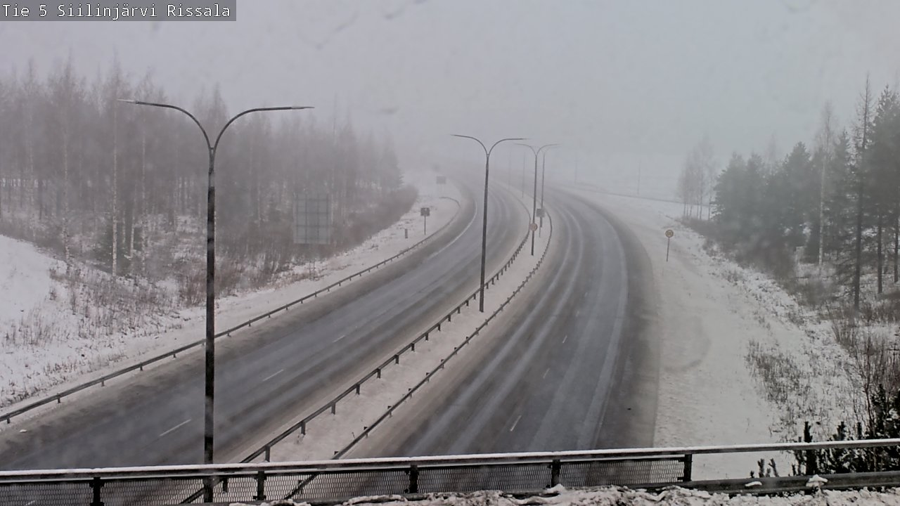 Weather Camera Image Road 5 Siilinjärvi, Rissala, Siilinjärvi, Pohjois-Savo