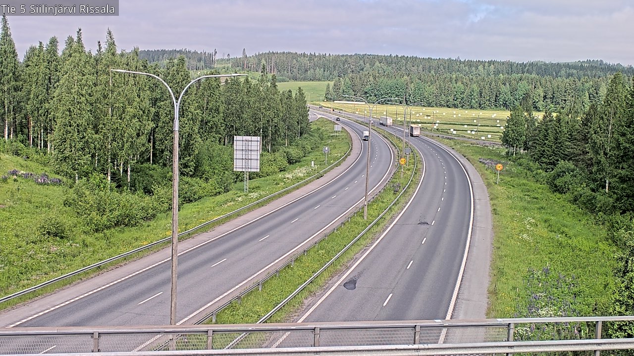 Weather Camera Image Road 5 Siilinjärvi, Rissala, Siilinjärvi, Pohjois-Savo