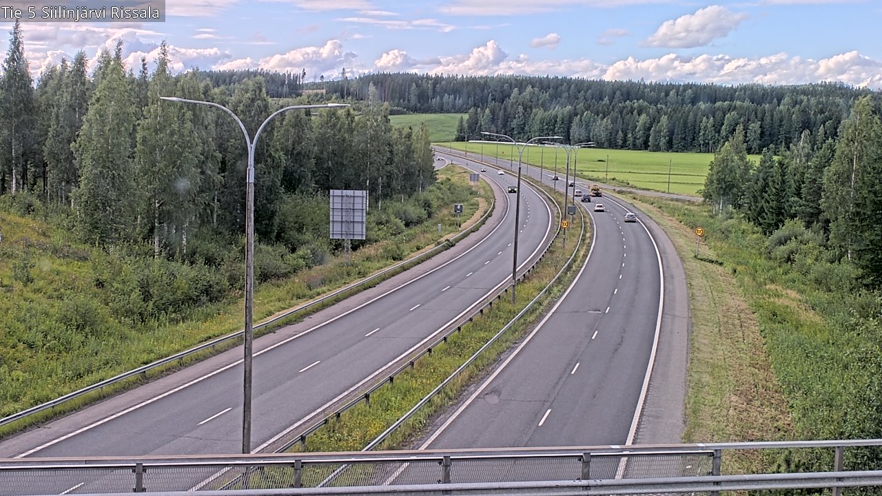Weather Camera Image Road 5 Siilinjärvi, Rissala, Siilinjärvi, Pohjois-Savo
