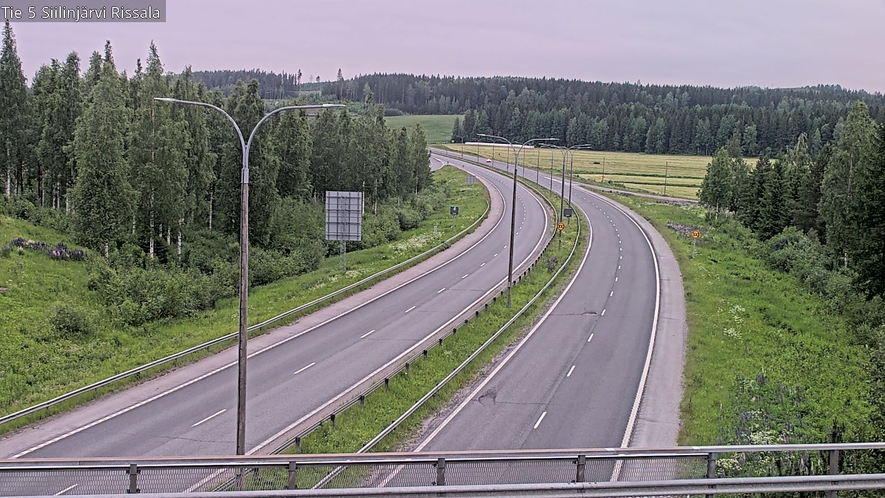 Weather Camera Image Road 5 Siilinjärvi, Rissala, Siilinjärvi, Pohjois-Savo