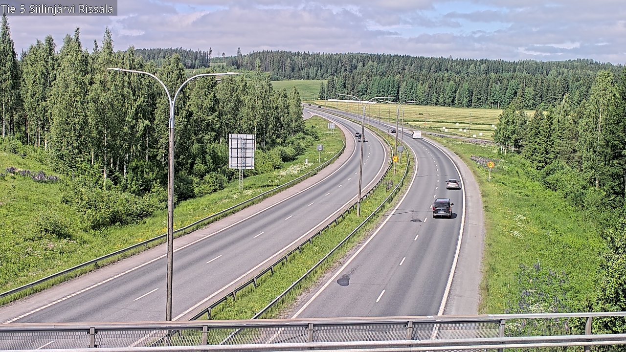 Weather Camera Image Road 5 Siilinjärvi, Rissala, Siilinjärvi, Pohjois-Savo