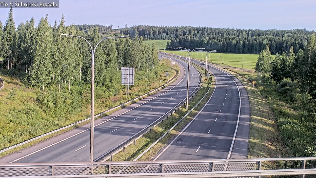 Weather Camera Image Road 5 Siilinjärvi, Rissala, Siilinjärvi, Pohjois-Savo