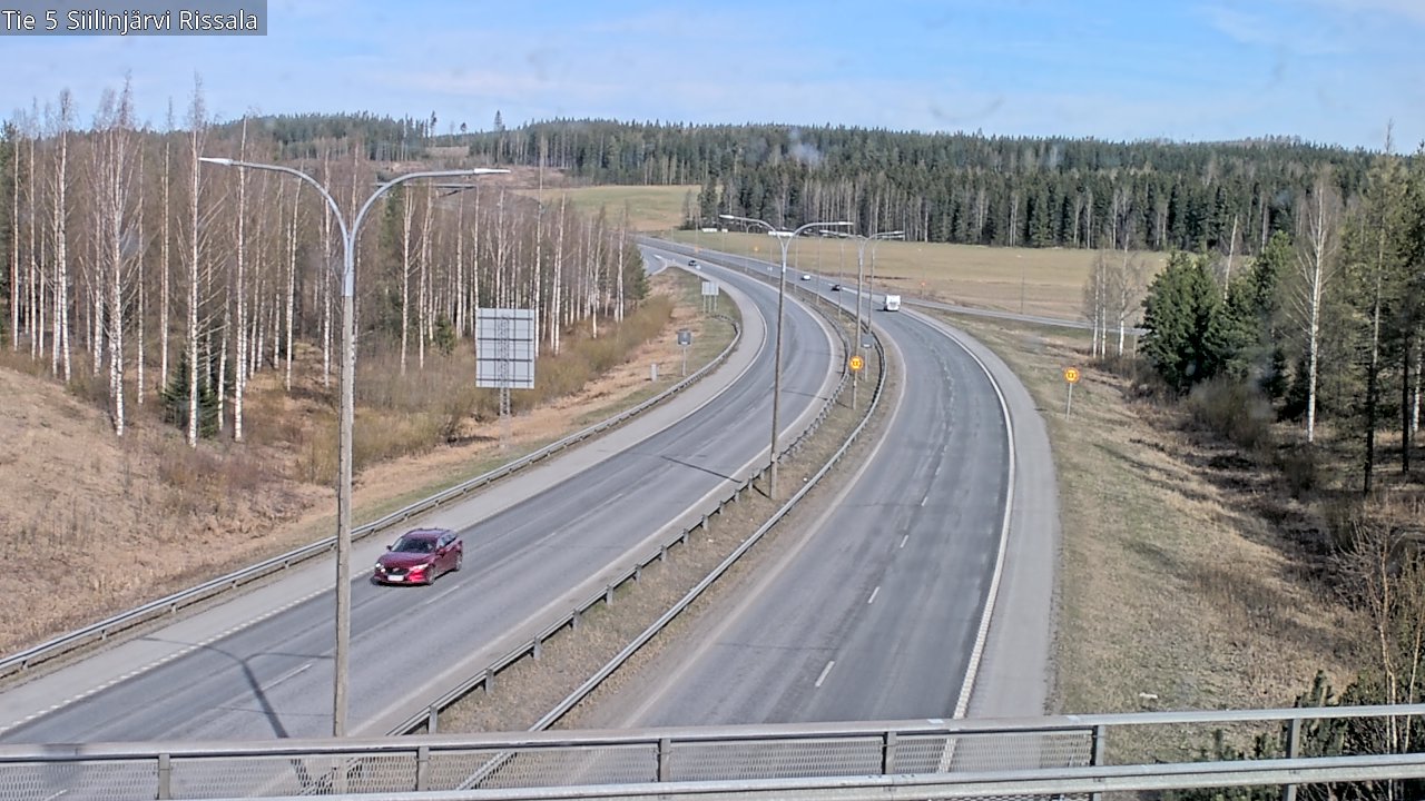 Weather Camera Image Väg 5 Siilinjärvi, Rissala, Siilinjärvi, Pohjois-Savo