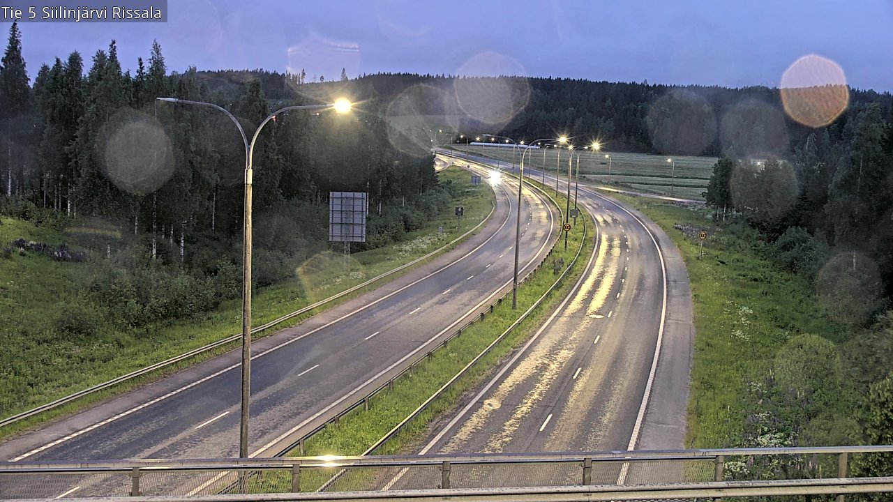 Weather Camera Image Road 5 Siilinjärvi, Rissala, Siilinjärvi, Pohjois-Savo