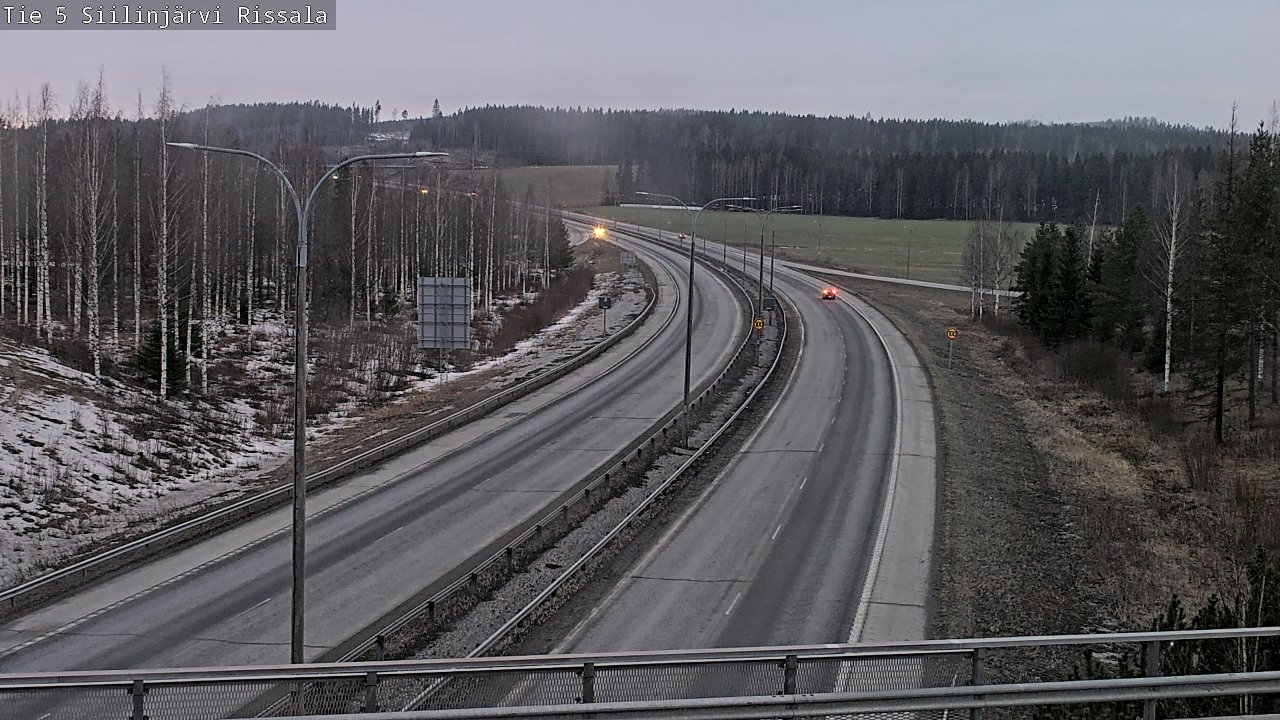 Weather Camera Image Road 5 Siilinjärvi, Rissala, Siilinjärvi, Pohjois-Savo