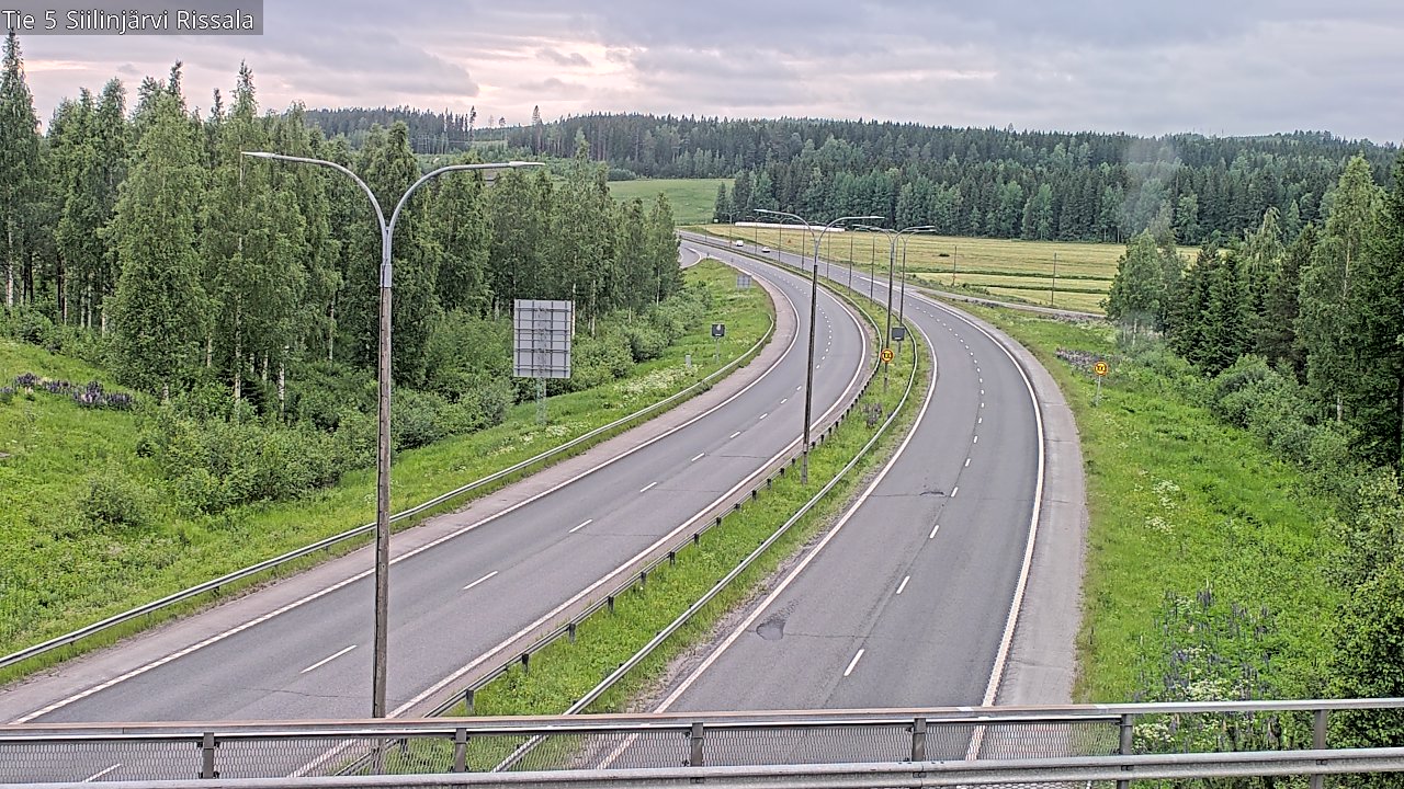 Weather Camera Image Road 5 Siilinjärvi, Rissala, Siilinjärvi, Pohjois-Savo