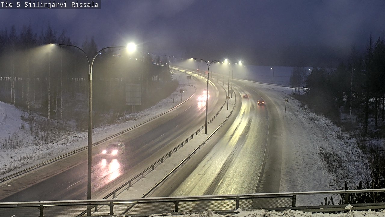 Weather Camera Image Road 5 Siilinjärvi, Rissala, Siilinjärvi, Pohjois-Savo