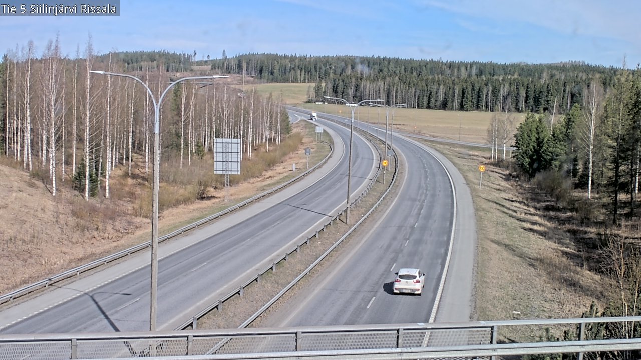Weather Camera Image Väg 5 Siilinjärvi, Rissala, Siilinjärvi, Pohjois-Savo