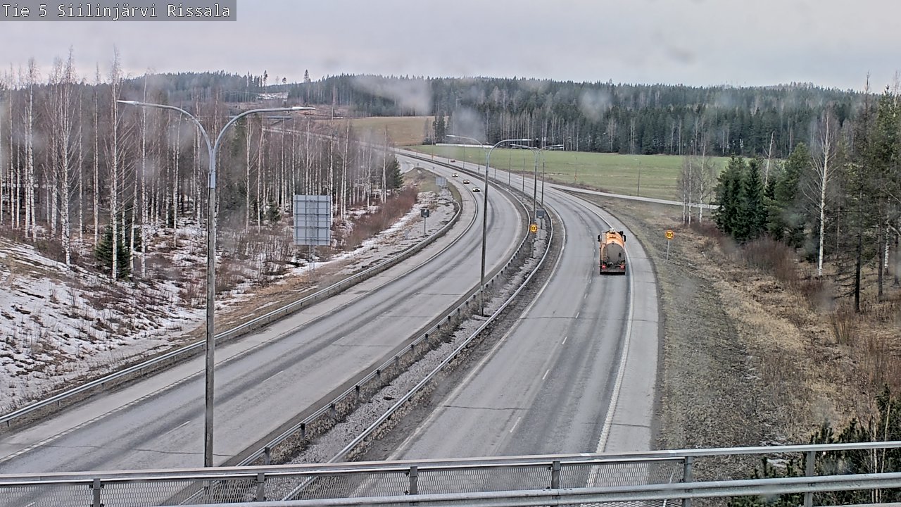 Weather Camera Image Road 5 Siilinjärvi, Rissala, Siilinjärvi, Pohjois-Savo