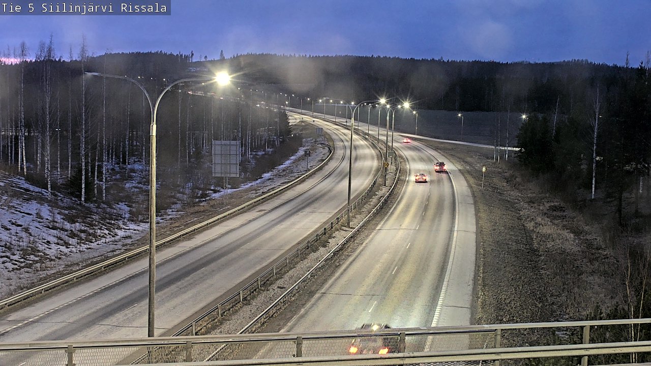 Weather Camera Image Road 5 Siilinjärvi, Rissala, Siilinjärvi, Pohjois-Savo