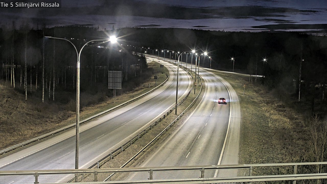 Weather Camera Image Väg 5 Siilinjärvi, Rissala, Siilinjärvi, Pohjois-Savo