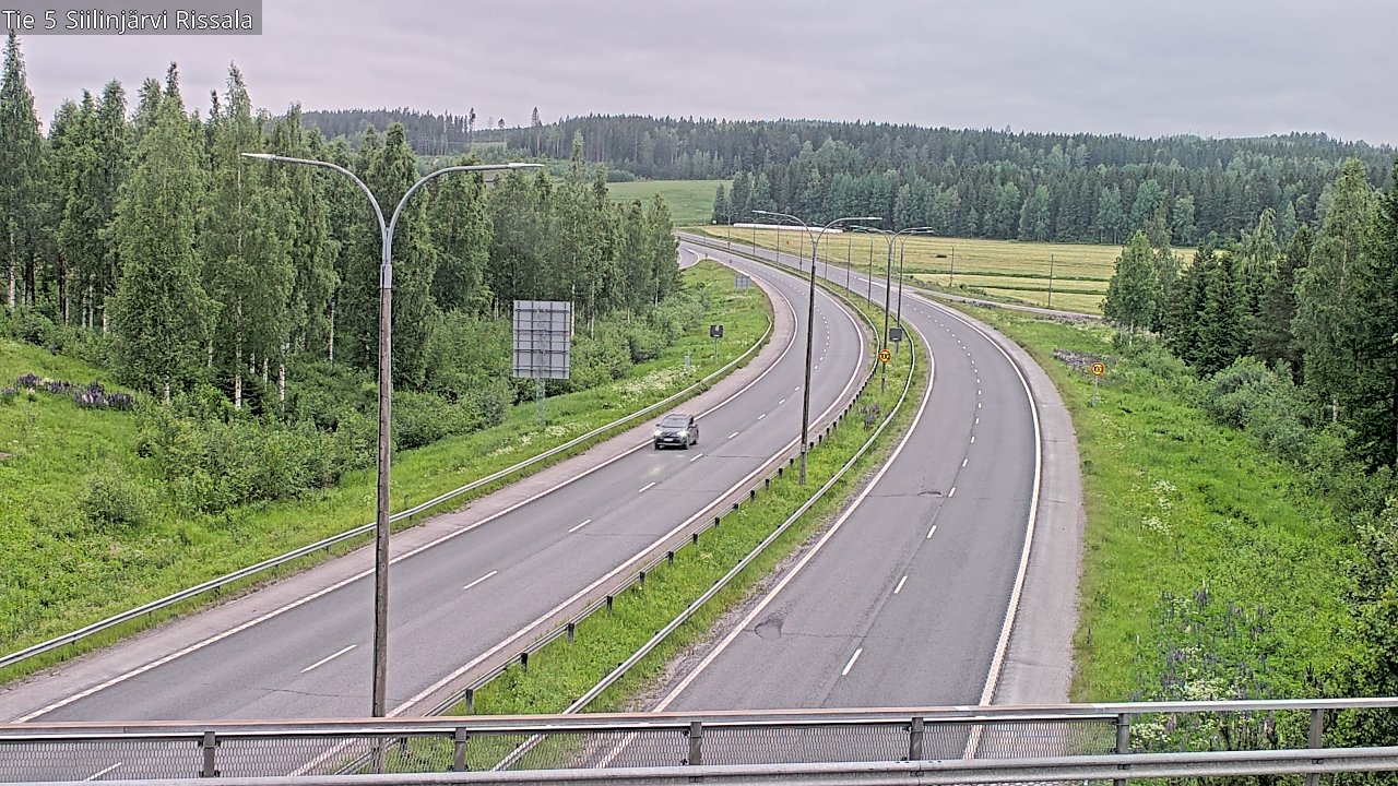 Weather Camera Image Road 5 Siilinjärvi, Rissala, Siilinjärvi, Pohjois-Savo