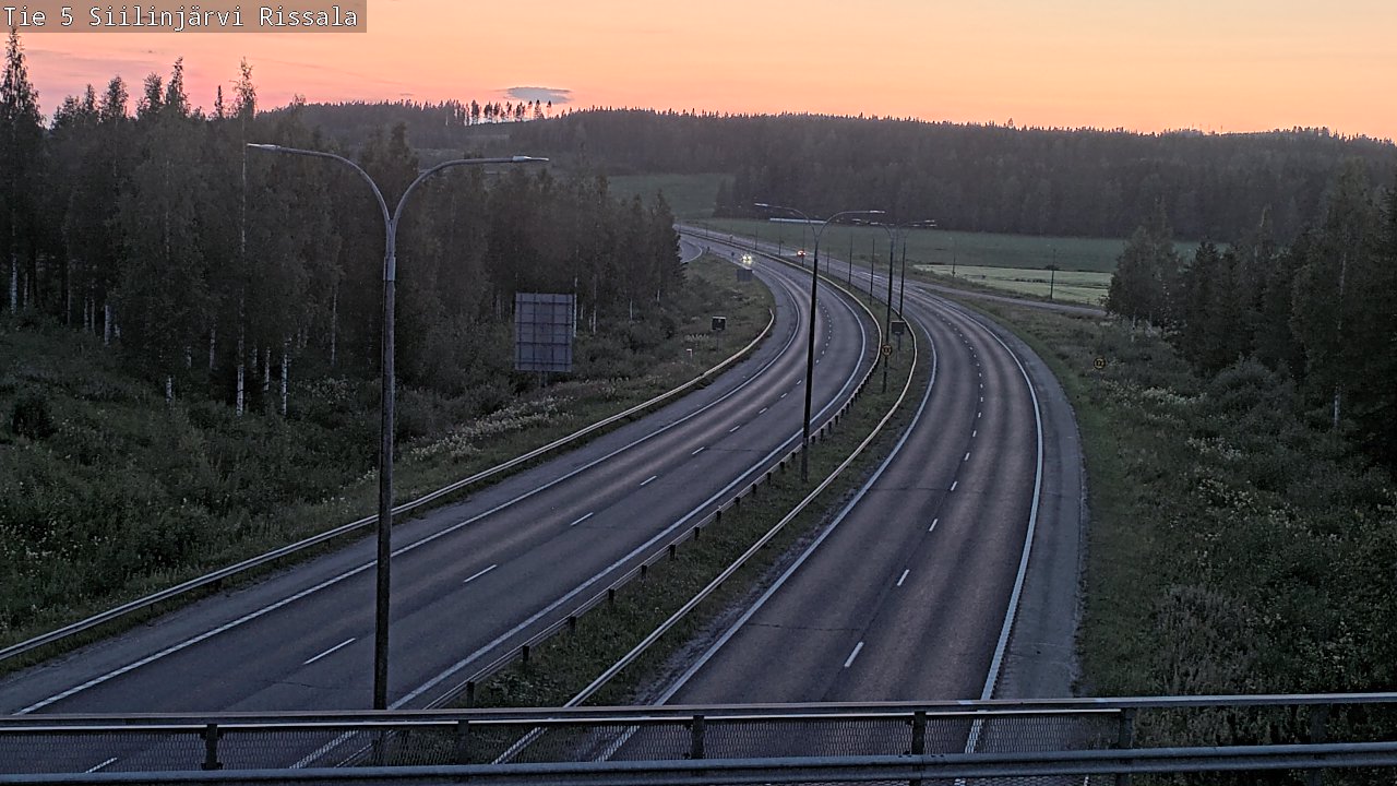 Weather Camera Image Road 5 Siilinjärvi, Rissala, Siilinjärvi, Pohjois-Savo
