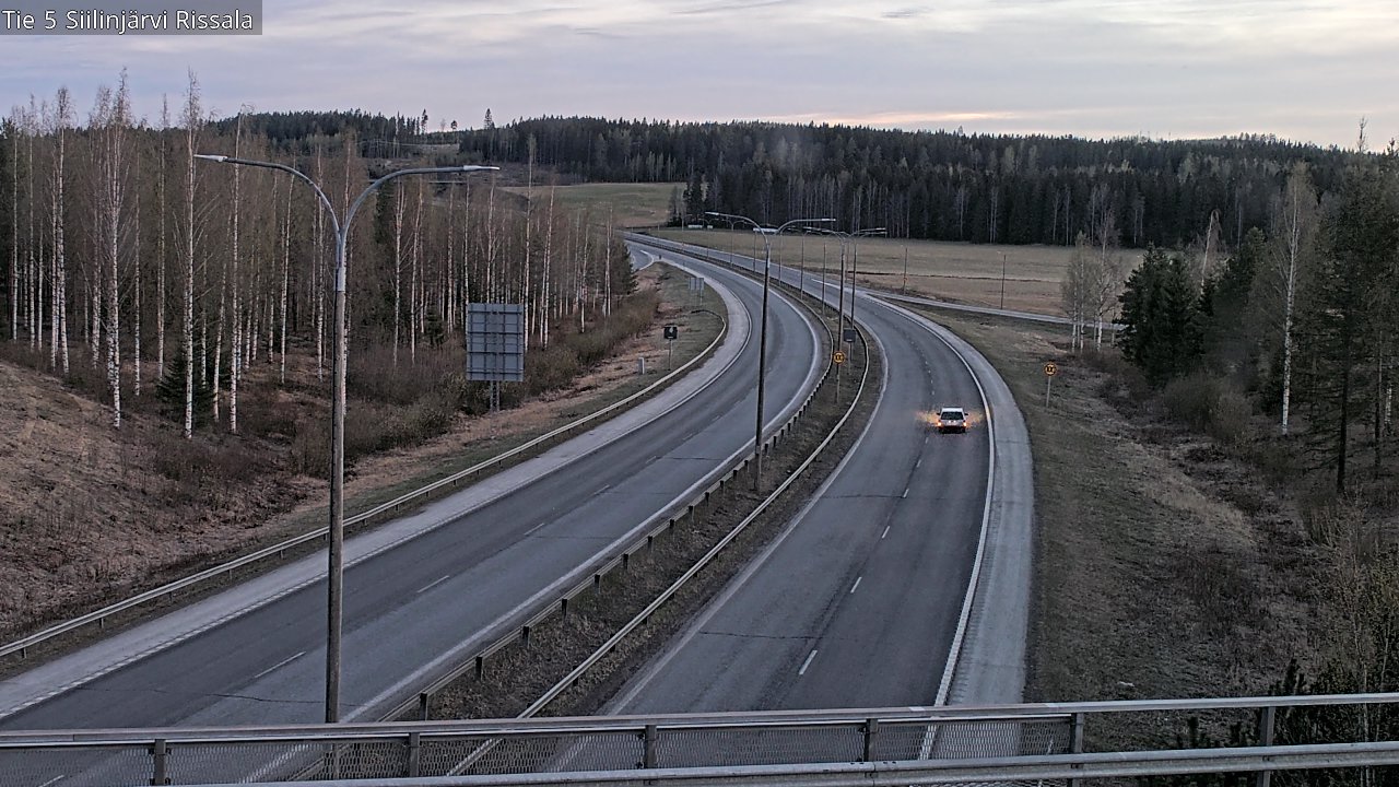 Weather Camera Image Road 5 Siilinjärvi, Rissala, Siilinjärvi, Pohjois-Savo