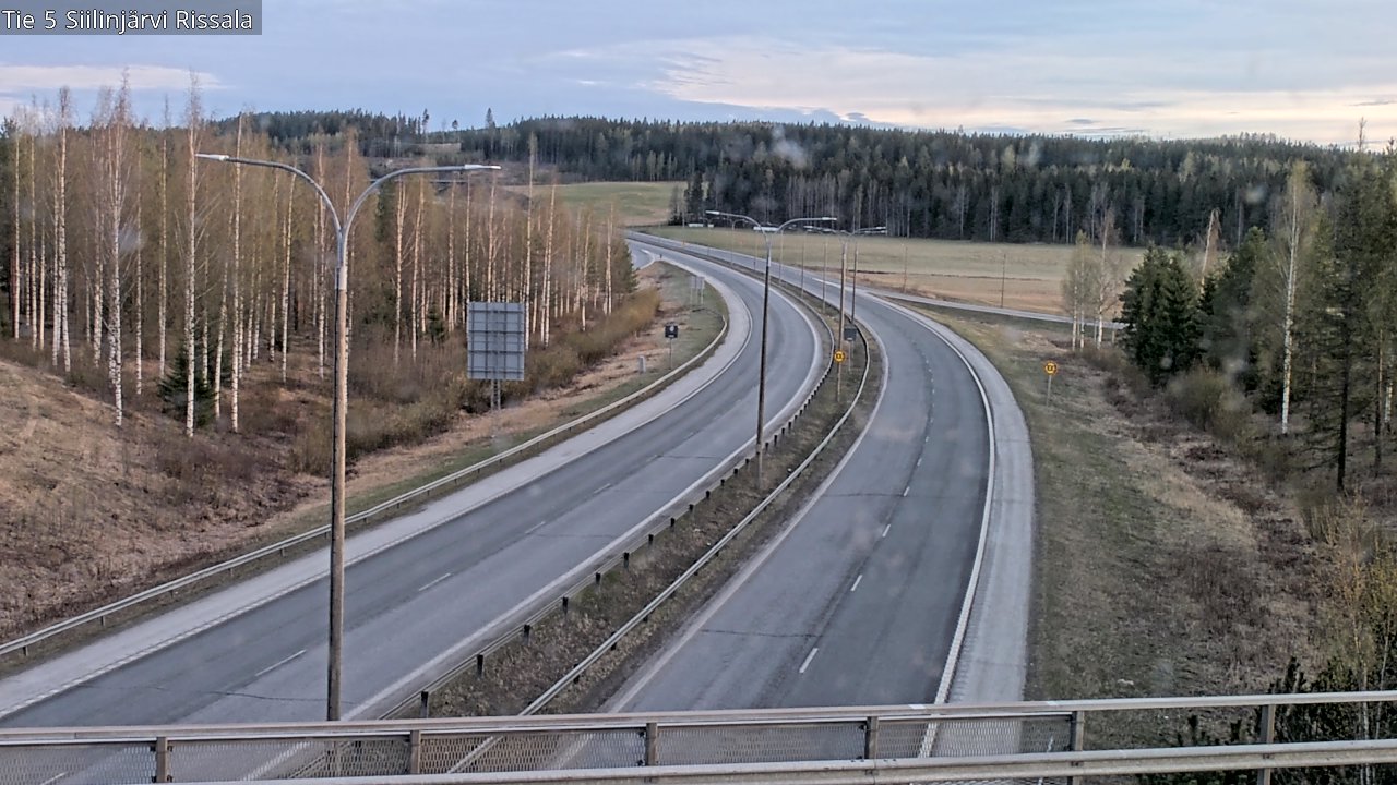 Weather Camera Image Road 5 Siilinjärvi, Rissala, Siilinjärvi, Pohjois-Savo