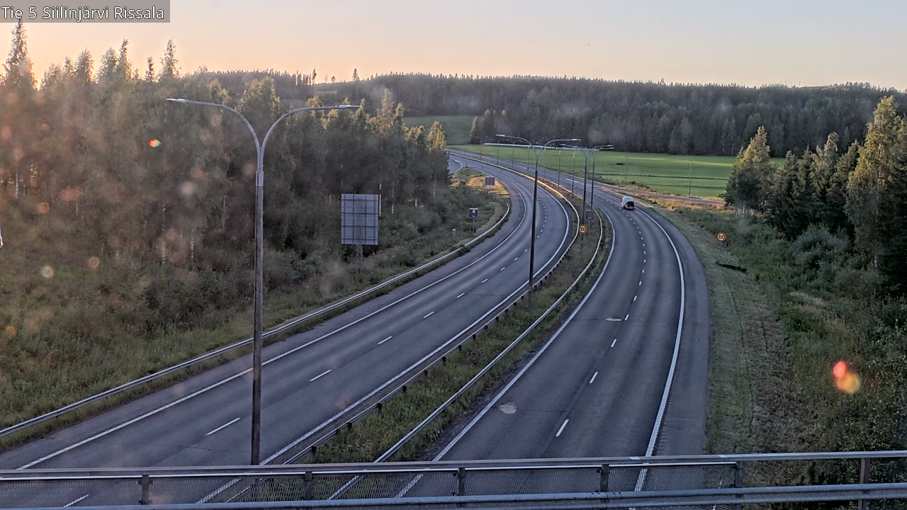 Weather Camera Image Road 5 Siilinjärvi, Rissala, Siilinjärvi, Pohjois-Savo