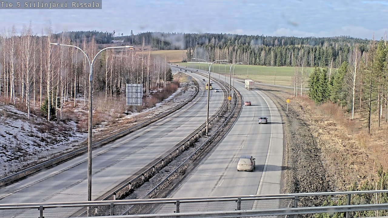 Weather Camera Image Road 5 Siilinjärvi, Rissala, Siilinjärvi, Pohjois-Savo