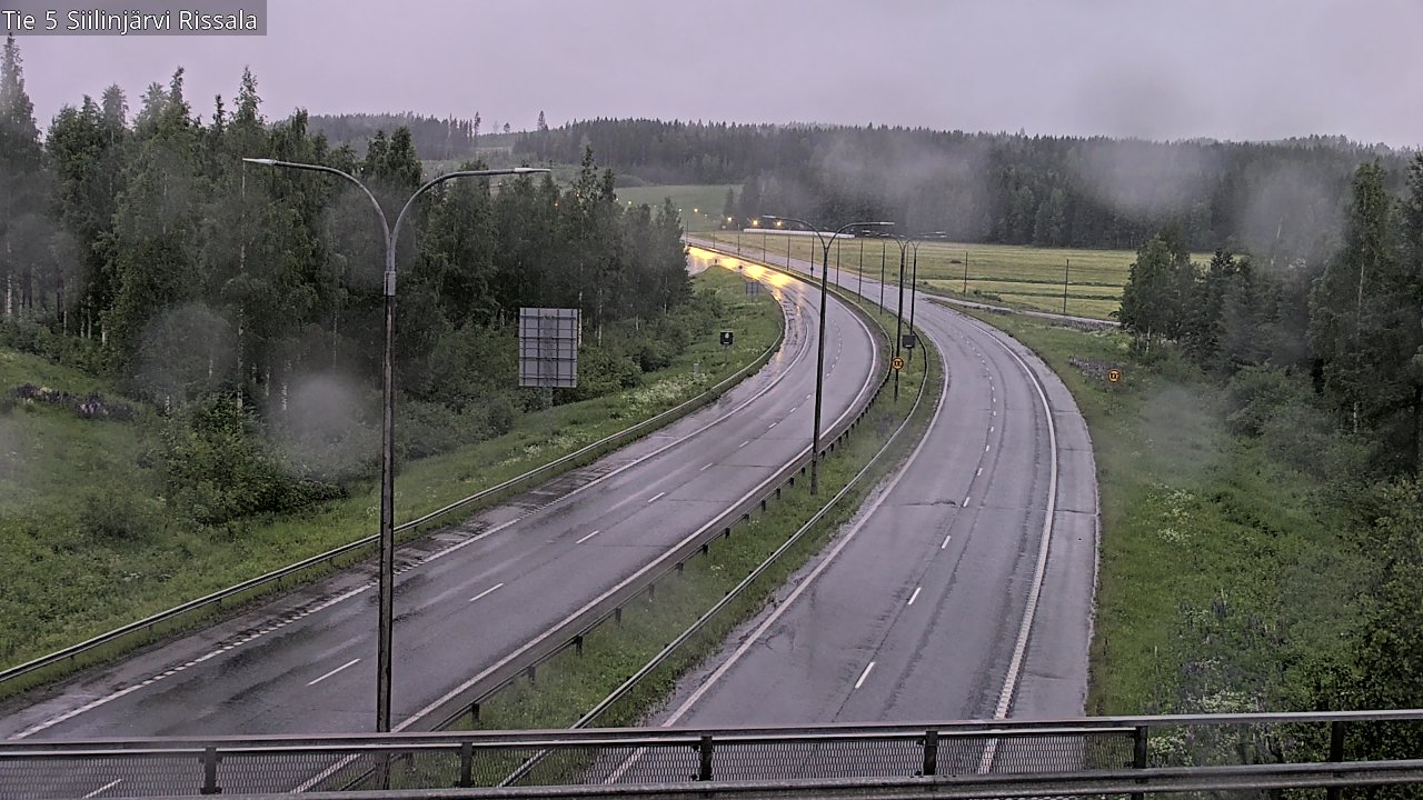 Weather Camera Image Road 5 Siilinjärvi, Rissala, Siilinjärvi, Pohjois-Savo