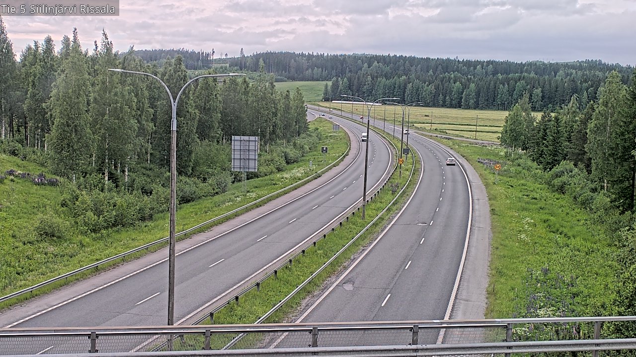 Weather Camera Image Road 5 Siilinjärvi, Rissala, Siilinjärvi, Pohjois-Savo