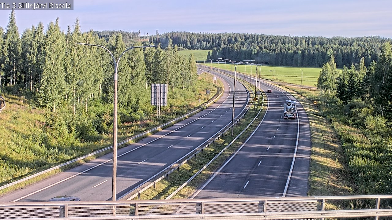 Weather Camera Image Road 5 Siilinjärvi, Rissala, Siilinjärvi, Pohjois-Savo