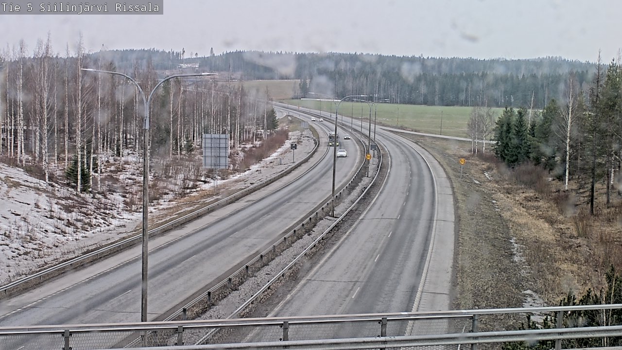 Weather Camera Image Road 5 Siilinjärvi, Rissala, Siilinjärvi, Pohjois-Savo
